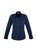 Monaco Cotton Stretch Long Sleeve Shirt - Women - Ink