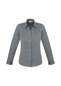 Monaco Cotton Stretch Long Sleeve Shirt - Women - Platinum