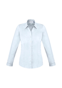 Monaco Cotton Stretch Long Sleeve Shirt - Women - White