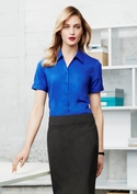 Monaco Cotton Stretch Short Sleeve Shirt - Women