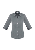 Monaco Cotton Stretch 3/4 Sleeve Shirt - Women - Platinum