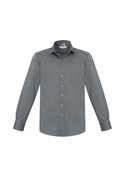 Monaco French Style Cotton Stretch Shirt Long Sleeve - Men - Platinum