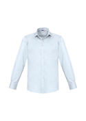 Monaco French Style Cotton Stretch Shirt Long Sleeve - Men - White