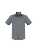 Monaco Cotton Stretch Short Sleeve Shirt - Men - Platinum