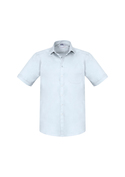 Monaco Cotton Stretch Short Sleeve Shirt - Men - White