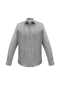 Euro Easy Care, Fine Stripe Long Sleeve Shirt - Men - Black