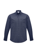 Harper Long Sleeve Check Shirt - Men - Ink/Silver