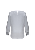 Madison Boatneck Mechanical Stretch Top - Women - Back View