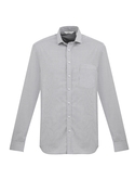 Jagger Long Sleeve Cotton-Rich Shirt - Men - Silver
