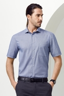 Short Sleeve Cotton-Rich Jagger Shirt - Men