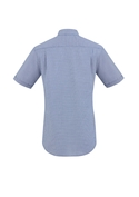 Short Sleeve Cotton-Rich Jagger Shirt - Men - Back View