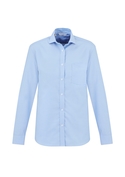 Regent Long Sleeve 100% Cotton Shirt - Men - Blue