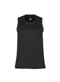 Balance Singlet - Women - Black/Red