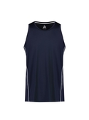 Balance Singlet - Men - Navy/White