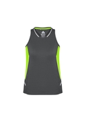 Renegade BIZCOOL Sports Singlet - Women - Grey/Fl. Lime