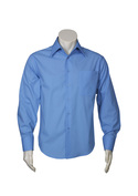 Long Sleeve Metro Shirt - Men - Mid Blue