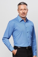 Long Sleeve Micro Check Shirt - Men