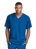 Skechers Structure Scrub Top - Men - 08 New Royal