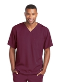 Skechers Structure Scrub Top - Men - 65 Wine