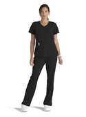 Skechers Breeze Scrub Top - Women - 01 Black