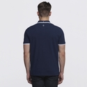 Stanton 100% Cotton Polo Shirt - Men - Navy/White
