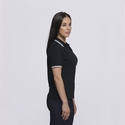 Stanton 100% Cotton Polo Shirt - Women - Black/White