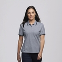 Stanton 100% Cotton Polo Shirt - Women - Grey Marle/Black