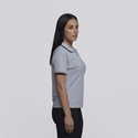 Stanton 100% Cotton Polo Shirt - Women - Grey Marle/Black