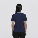 Stanton 100% Cotton Polo Shirt - Women - Navy/White