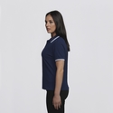 Stanton 100% Cotton Polo Shirt - Women - Navy/White