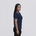 Stanton 100% Cotton Polo Shirt - Women - Navy/White