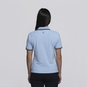 Stanton 100% Cotton Polo Shirt - Women - Sky/Navy