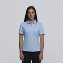 Stanton 100% Cotton Polo Shirt - Women - Sky/Navy