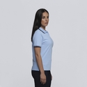 Stanton 100% Cotton Polo Shirt - Women - Sky/Navy