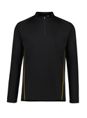 Balance Mid-Layer Top - Men - Black/Gold