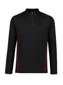 Balance Mid-Layer Top - Men - Black/Red