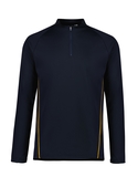 Balance Mid-Layer Top - Men - Navy/Gold
