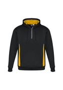 Renegade Brushed Fleece Warm Sports Hoodies - Unisex/Adult - Black/Gold