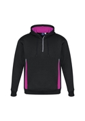 Renegade Brushed Fleece Warm Sports Hoodies - Unisex/Adult - Black/Magenta