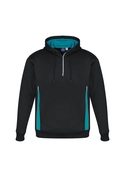 Renegade Brushed Fleece Warm Sports Hoodies - Unisex/Adult - Black/Teal