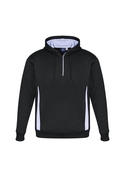 Renegade Brushed Fleece Warm Sports Hoodies - Unisex/Adult - Black/White