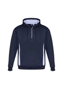 Renegade Brushed Fleece Warm Sports Hoodies - Unisex/Adult - Navy/White