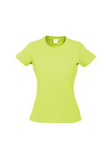Ice Cotton Tee Shirt - Women - Fluoro Yellow Lime
