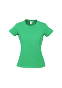 Ice Cotton Tee Shirt - Women - Neon Green