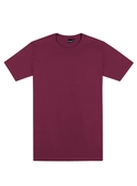 Outline Cotton Tee - Men - Maroon
