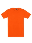 Outline Cotton Tee - Men - Orange