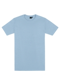Outline Cotton Tee - Men - Pale Sky