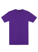 Outline Cotton Tee - Men - Purple