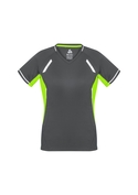 Renegade BIZCOOL Sports Tee - Women - Grey/Fl. Lime