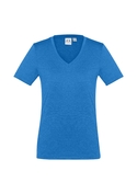 Aero BIZ COOL Cotton-feel Tee Shirt - Women - Cyan